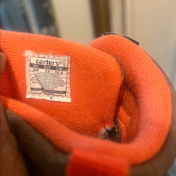 Carter's Brown and Orange Kids Boots 9 - Picture 2 of 14